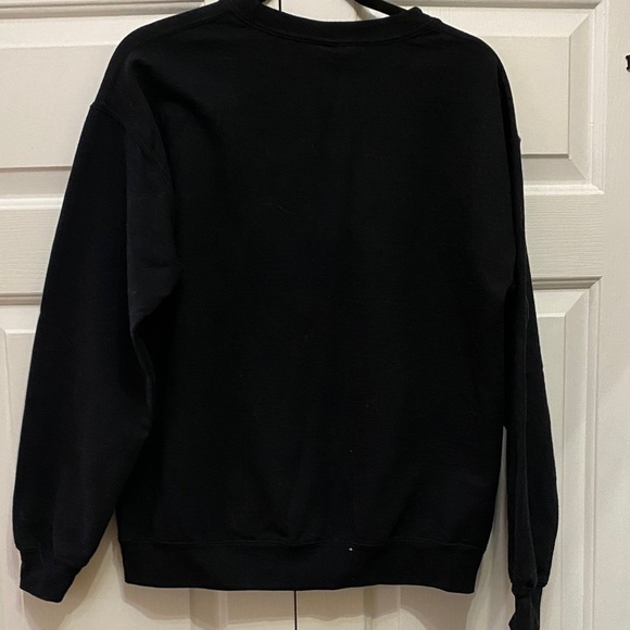 Gildan Black and Pink Crewneck Sweater - Picture 3 of 3